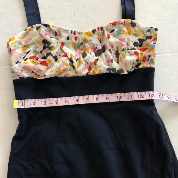 Diane Von Furstenberg Sophia Loren Women’s Navy Blue Dress Size 6 Silk Blend - Picture 11 of 15